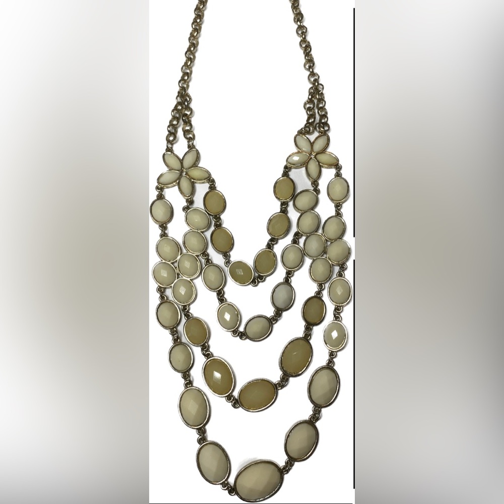 Ivory Colored Statement Necklace